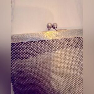 Vintage antique Woman’s metal mesh/chain mail evening shoulder bag